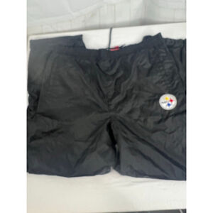 Men's NFL Pittsburgh Steelers Black Multi-color Sweatpants Joggers size large